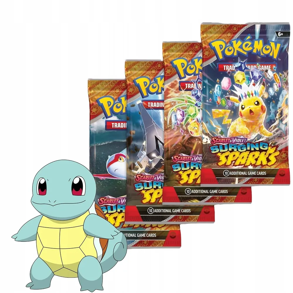 MEGA BOX KARTY POKEMON KOLEKCJONERSKIE ZESTAW SURGING SPARKS