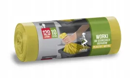 worki-plastik-120l-zolte-anna-zaradna-10szt-ldpe-segregacja-odpadow
