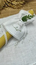 lniany-komplet-szatka-swieca-z-wezy-pszczelej-profitka