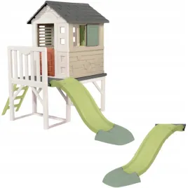 domek-na-palach-ze-zjezdzalnia-z-oknem-plac-zabaw-dla-dzieci