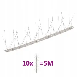kolce-przeciw-ptakom-5-rzedow-stal-nierdzewna