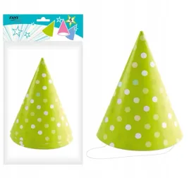 lgp-czapeczki-papierowe-green-dots-6-szt