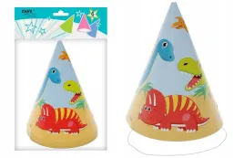 czapeczki-papierowe-dinosaur-urodziny-6szt