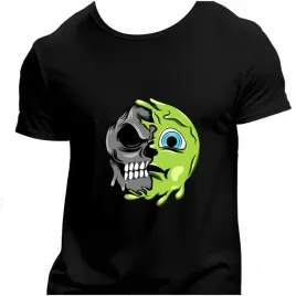 koszulka-meska-czarna-nadruk-czaszka-emotka-mdlosci-4xl