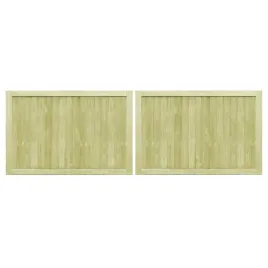 furtki-ogrodowe-2-szt-impregnowana-sosna-300-x-100-cm