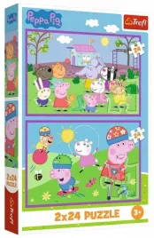 puzzle-2x24-peppa-na-placu-zabaw-trefl