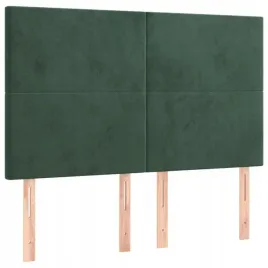 zaglowki-do-lozka-4-szt-ciemnozielone-72x5x78-88-cm-aksamit