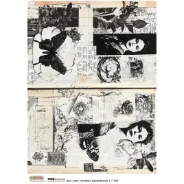 papier-ryzowy-a4-scraplove-bandw-junk-journal-background-4-kobiety-retro-mo