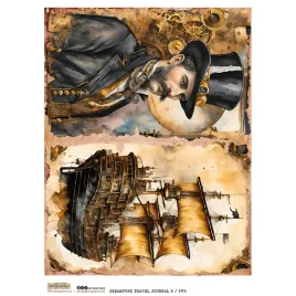 papier-ryzowy-a4-scraplove-steampunk-travel-journal-8-mezczyzna-statek