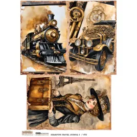 papier-ryzowy-a4-scraplove-steampunk-travel-journal-6-pociag-samochod-kob