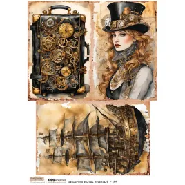 papier-ryzowy-a4-scraplove-steampunk-travel-journal-5-walizka-kobieta-sta