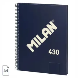 zeszyt-notes-na-spirali-a4-milan-gladki-80-kartek-seria-1918-niebieski