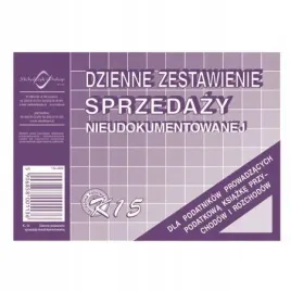 druk-k15-dzienne-zestawienie-sprzedazy-nieudokument