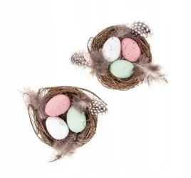 gniazdka-dekoracyjne-8-cm-2-szt-jajka-i-piorka-dpw