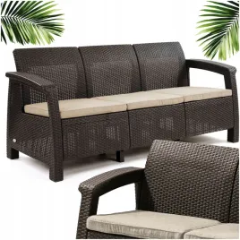 sofa-ogrodowa-kanapa-lawka-3-osobowa-technorattan-brazowa-poduszki