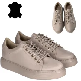 buty-chebello-36-polbuty-damskie-skorzane-sneakersy-ze-skory-bezowe-4362
