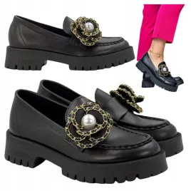 mokasyny-damskie-skorzane-chebello-37-trwale-czarne-polbuty-4520-modne-buty