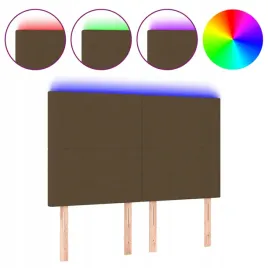 zaglowek-do-lozka-z-led-ciemnobrazowy-144x5x118-128-cm-tkanina