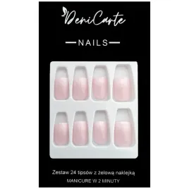 denicarte-ombre-krotkie-samoprzylepne-tipsy-do-paznokci-baby-boomer-24-szt