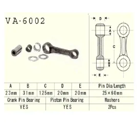 vesrah-korbowod-yamaha-yz250-90-98r