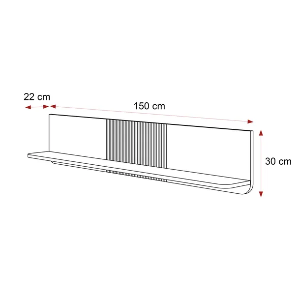 polka-wiszaca-scienna-navani-150-cm