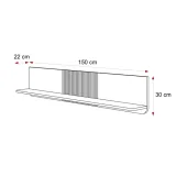 polka-wiszaca-scienna-navani-150-cm