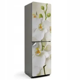 designerska-naklejka-samoprzylepna-na-lodowke-kwiatowe-detale-orchidei