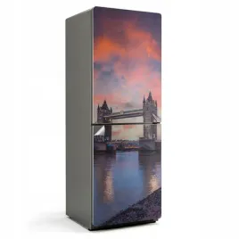 designerska-naklejka-samoprzylepna-na-lodowke-widok-tower-bridge-w-londynie