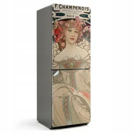 okleina-samoprzylepna-na-lodowke-z-nadrukiem-alfons-mucha-portret-kobiety