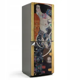 naklejka-samoprzylepna-bubble-free-na-lodowke-kobieca-postac-gustav-klimt