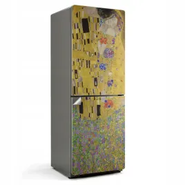 samoprzylepna-folia-na-lodowke-okleina-do-kuchni-pocalunek-gustav-klimt