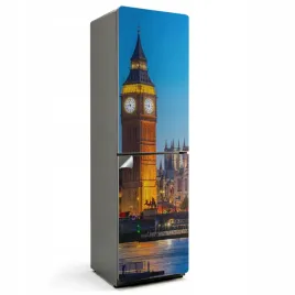 okleina-na-lodowke-samoprzylepna-drzwi-lodowki-big-ben-w-londynie-noca