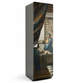naklejka-dekoracyjna-na-lodowke-ze-wzorem-alegoria-malarstwa-jan-vermeer