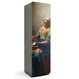 naklejka-na-lodowke-do-domu-samoprzylepna-obraz-mleczarka-jan-vermeer