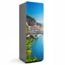 nowoczesna-naklejka-maskujaca-na-lodowke-malowniczy-nadmorski-krajobraz