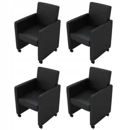 krzesla-stolowe-4-szt-czarne-obite-sztuczna