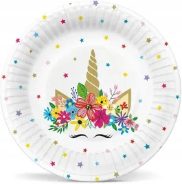 talerzyki-papierowe-jednorozec-na-urodziny-roczek-unicorn-party-23cm-8szt