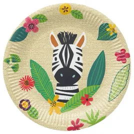 talerzyki-zoo-zwierzeta-zebra-na-urodziny-roczek-jungle-friends-23cm-8szt
