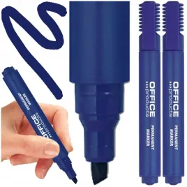 marker-permanentny-office-products-niebieski-pisak-wodoodporny-2-szt
