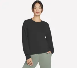 bluza-damska-skechers-skechluxe-elevate-crewneck-czarna-lt152-blk