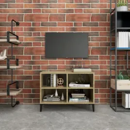vidaxl-szafka-tv-metalowe-nozki-dab-sonoma-695x30x50-cm