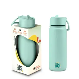 brosky-basic-stalowa-butelka-na-wode-w-kolorze-mietowym-550ml