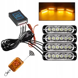 4x-led-lampa-pomaranczowa-blyskowa-ostrzegawcza-pilot-stroboskop-programy