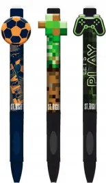 dlugopis-wymazywalny-pixel-gamer-pilka-st-majewski-niebieski-scieralny