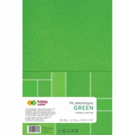 filc-dekoracyjny-zielony-10szt-happy-color