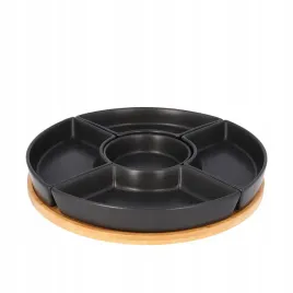 polmisek-fincan-z-czarnymi-miseczkami-i-obrotowa-taca-30-cm-homla
