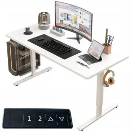 biurko-elektryczne-podnoszone-biale-160-cm-regulowane-nowoczesne-72-118-cm
