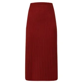 spodnica-damska-delicatelove-melbourne-midi-kaszmirowa-czerwona