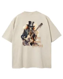 meska-koszulka-oversize-efekt-sprania-milosc-rock-gitara-bezowa-s