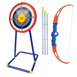sportowy-zestaw-malego-lucznika-luk-tarcza-na-stojaku-3-strzaly-dla-dzieci